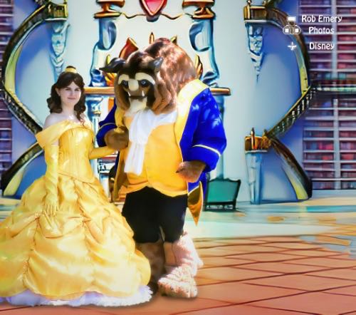 beauty & the beast in the mansion